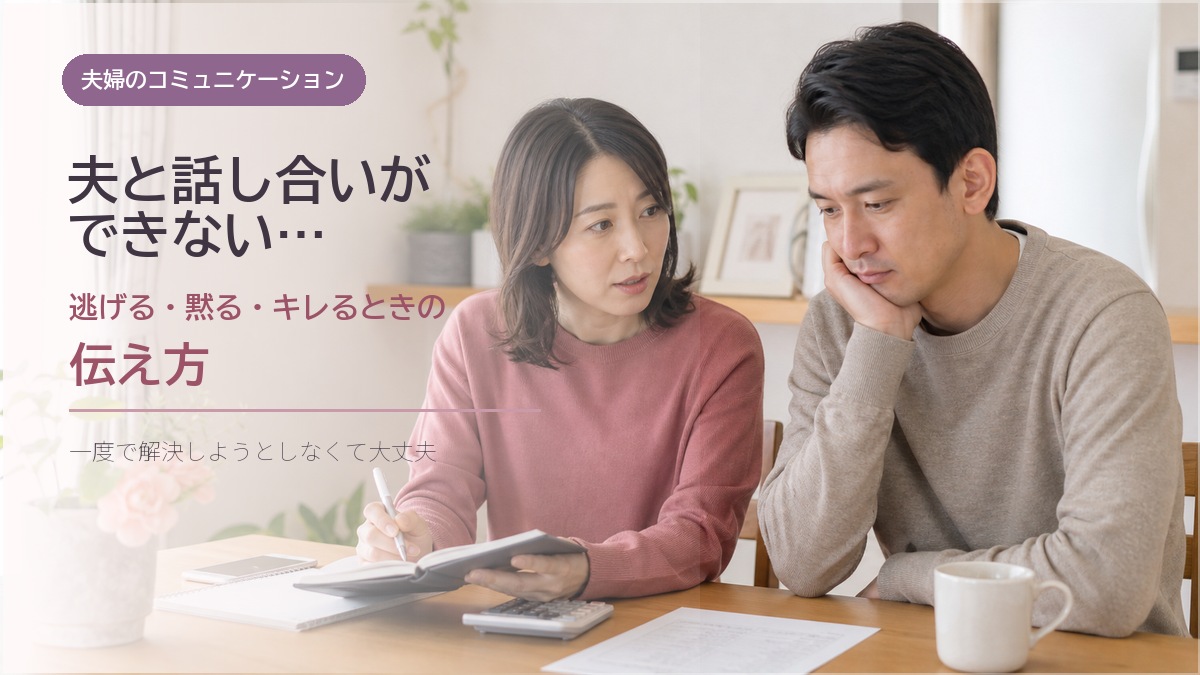 夫と話し合いができないときの伝え方
