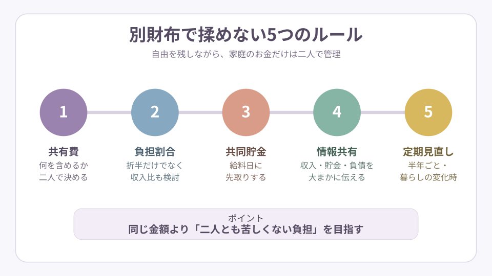 夫婦の別財布で揉めない5つのルール